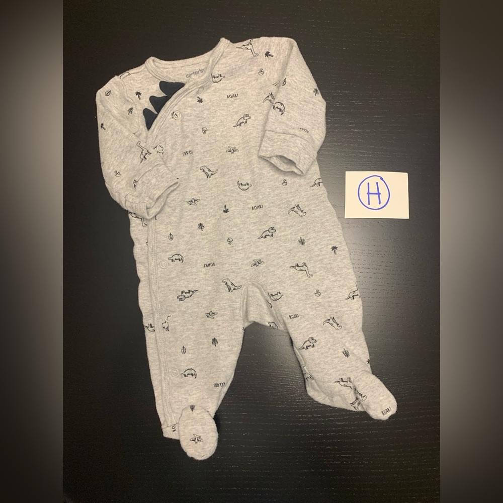 ⭐️2/$11.00⭐️ Carter's 3m Dinosaur Footed Sleeper